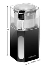 Chefman Coffee Grinder Powerful 250 Watt Electric Mill Freshly Grinds 2.5 oz Beans, Nuts, Seeds, Herbs & Spices, Includes Easy Push Start Button, Removable Stainless Steel Grinding Cup & Blade