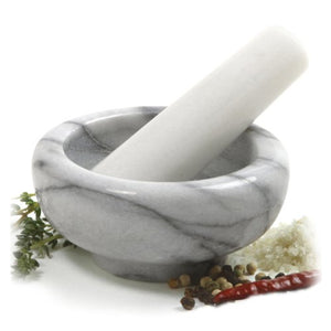 Norpro Marble Mortar and Pestle, White