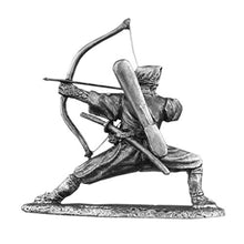 Ninja Shinobi Archer Unpainted Tin Metal 54mm Action Figures Toy Soldiers Size 1/32 Scale for Home Décor Accents Collectible Figurines