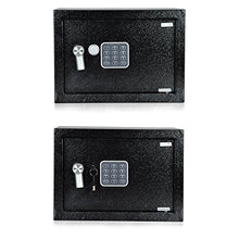 SereneLife Fireproof Lock Box, Fireproof Box, Safe, Safes, Safe Box, Safes And Lock Boxes, Money Box, Fire Proof Safety Boxes for Home, Digital Safe Box, Steel Alloy Drop Safe, Includes Keys (SLSFE14)