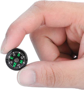 Compass, Mini Pocket Dial Survival Compass Button