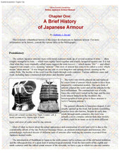 Nihon Katchû Seisakuben - A Japanese Armour Manual (Anthony J Bryant)