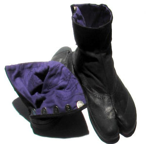 5-Fastener Black Tabi Boots