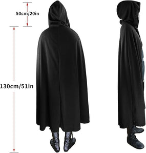 Renaissance Hooded Cape - Vintage Cloak Medieval Cloak with Hood