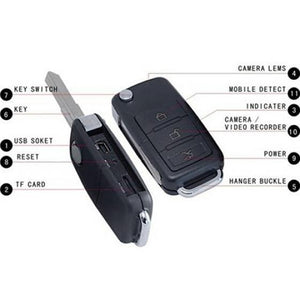 Car Key Remote Hidden Camera