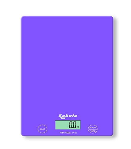 Kabalo 5kg Purple Digital LCD Electronic Kitchen Cooking Baking Prep Food Preparation Weighing Scales UK