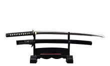 Handmade Sword - Stainless Steel Unsharpened Iaido Training Katana Sword, Handmade, Full Tang, Musashi Tsuba, Black Scabbard
