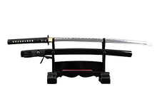 Handmade Sword - Aluminium Alloy Unsharpened Iaido Training Katana Sword, Handmade, Full Tang, Musashi Tsuba, Black Scabbard