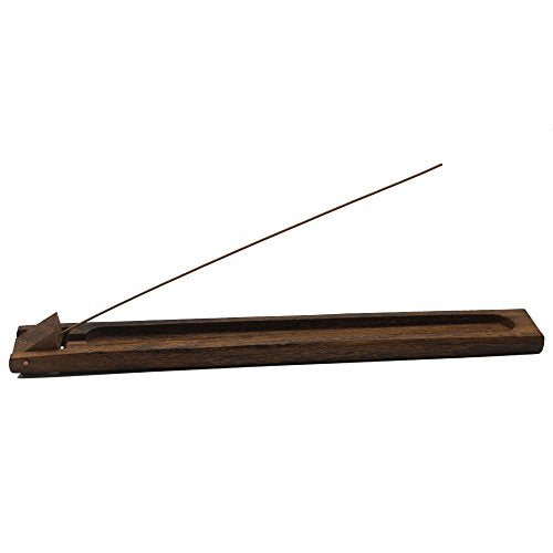 Incense Burner ~ Traditional Incense Holder with Inlaid Design ~ Approx 10 Inches 1pc
