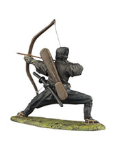 Ninja Shinobi Archer Hand Painted Tin Metal 54mm Action Figures Toy Soldiers Size 1/32 Scale for Home Décor Accents Collectible Figurines