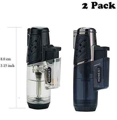 Butane Lighter Windproof Turbo Strong Flame