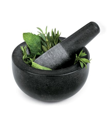 Granite Black Mortar And Pestle