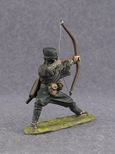 Ninja Shinobi Archer Hand Painted Tin Metal 54mm Action Figures Toy Soldiers Size 1/32 Scale for Home Décor Accents Collectible Figurines