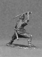 Ninja Shinobi Unpainted Tin Metal 54mm Action Figures Toy Soldiers Size 1/32 Scale for Home Décor Accents Collectible Figurines
