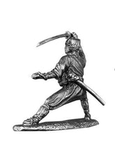 Ninja Shinobi Unpainted Tin Metal 54mm Action Figures Toy Soldiers Size 1/32 Scale for Home Décor Accents Collectible Figurines