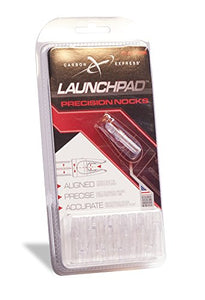 Carbon Express 50263 LAUNCHPAD Precision Nock, Size .244 (Fits All Carbon Express Shafts with a 0.244 inside diameter), 12-Pack, Clear
