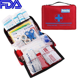First Aid Kit 119 pcs - Professional Design for Car, Home, Camping, Travel, Outdoors or Sports, Small & Compact