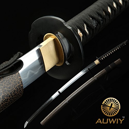 Samurai sword,Hand forged High carbon steel blade,Ebony scabbard – Chinese  Sword store