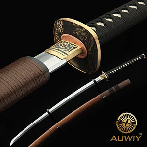 Samurai Sword, Swords Katana with Rosewood Scabbard Fully Handmade Japanese Katana Sword 608 Pattern Steel