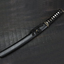 Auway Hand Forge Short Japanese Katana Samurai Sword Carbon Steel Sharp Blade Wooden Sheath