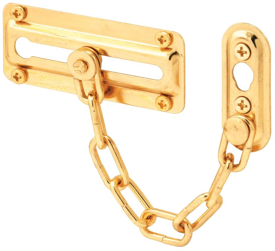 Chain Door Guard, Brass Finished Steel