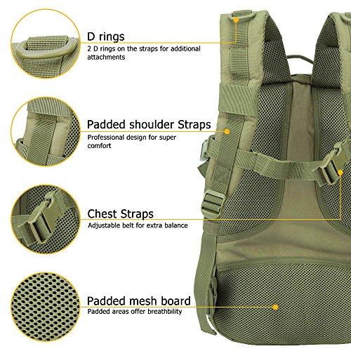 Tactical Backpack Day pack 30L Army MOLLE Water Resistant Hiking Camping -  Sword N Armory