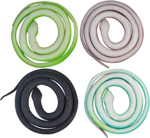 4 Pieces Realistic Rubber Snakes