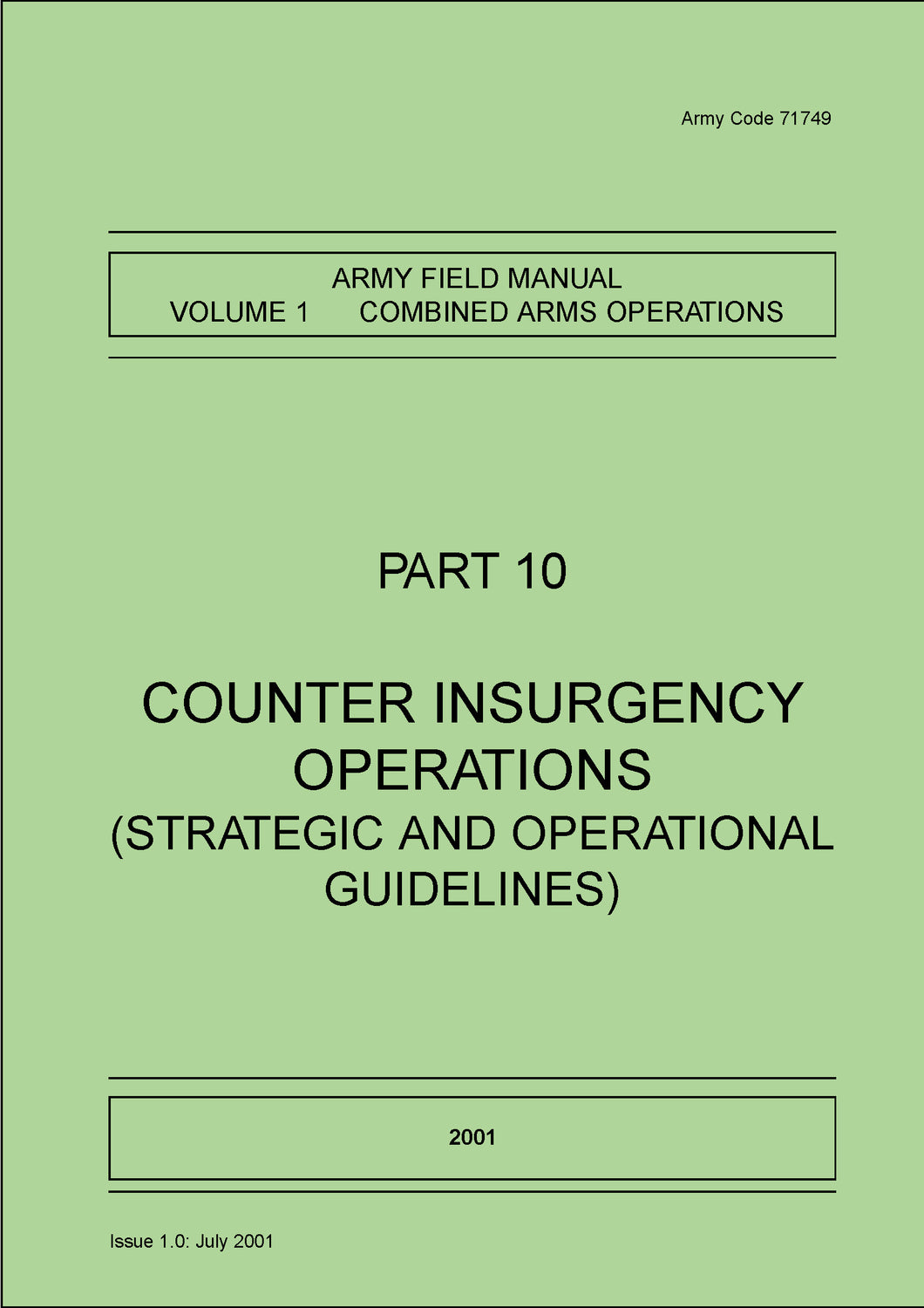Counter Insurgency Operations (Ministry of Defence)