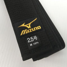 Belt, Japanese Made Mizuno Black Belt with Gold Label