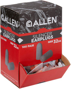 Ear Plugs, Allen Silencer Foam, 32dB, Orange