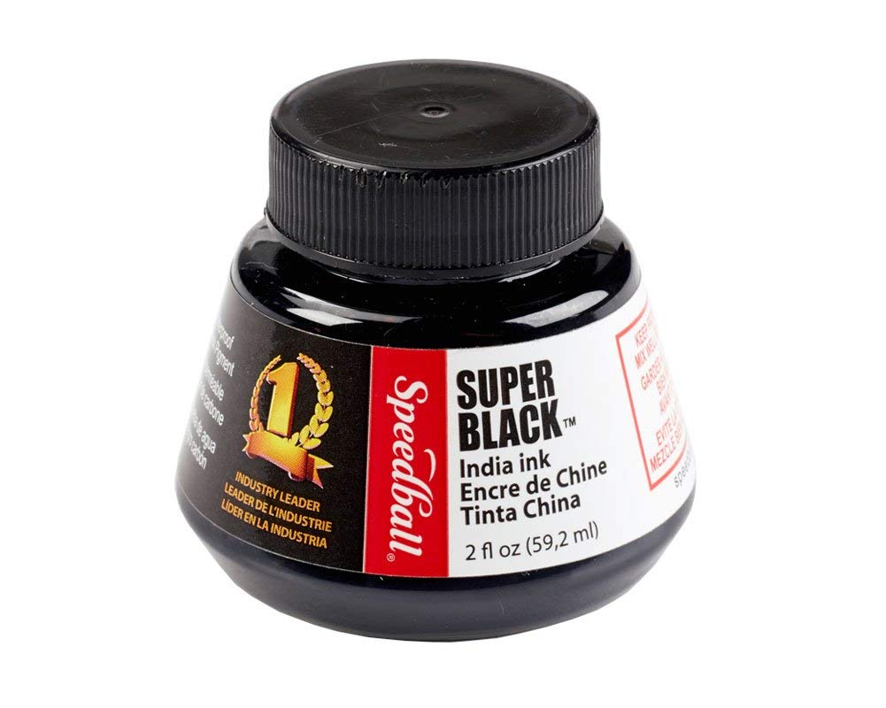 Speedball Art Products 2-Ounce India Ink, Super Black