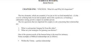 Marriage Building - Jason Steeves