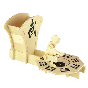 Starz 3D Wooden Kung Fu Martial Art Pen-Container Puzzles Toys Static Model Wood Craft Building Kits Children Gifts for Kids