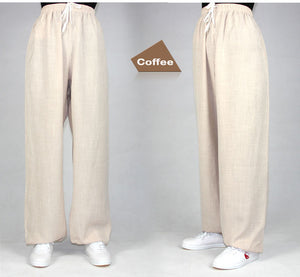 Classic Cotton&Linen Pants Bloomers Yoga Clothing Tai Chi Square Dance Yoga Pants Kung Fu Running trousers Both Men and Women