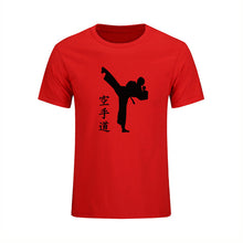 KARATE Martial New Fashion Mens T-shirts Summer Casual Short Sleeve Cotton T Shirts KICK Cool Print Clothing