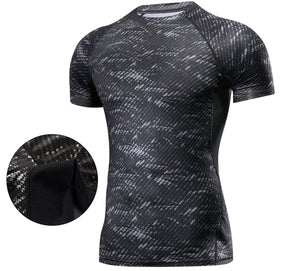 T-Shirt, Rashguard, Gym Tee Shirt, Fighting Martial Arts, Fitness Training, Men, 4 Colours