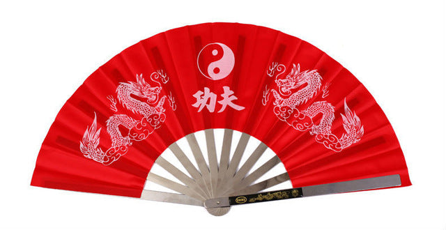 New Chinese Dragon Stainless Steel Frame, Martial Arts Fan black/blue/red 3 colors