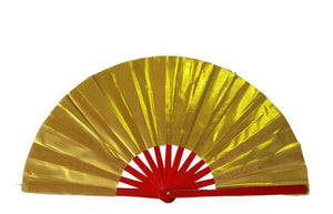 High grade Bamboo Fan with bag, Double Sided, Performance Fan Red/Golden Martial Arts Fans