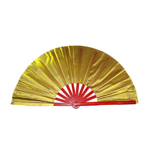 High grade Bamboo Fan with bag, Double Sided, Performance Fan Red/Golden Martial Arts Fans