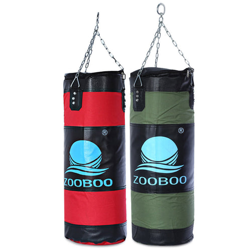 ZOOBOO 70cm MMA Boxing Sandbag Hook Hanging Sandbag Martial Art Training Fitness Kick Fight Sand Punch Target Punching Sandbag