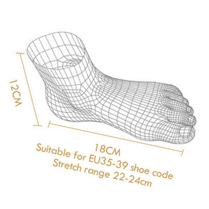 Outdoor Five Toe Striped Pattern Unisex Socks, Fitness Sweat Absorbing Flexible Socks for Tabi