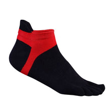 1 pair Sport Outdoor Mens Exercise Socks Cotton Five Toe Socks, Breathable Ankle Socks 39-43