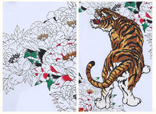 New Arrival Chinese Style 2016 tiger Embroidery t shirt  Men's Round Neck Cotton kung fu Shirts Men Black White Plus Size Shirt