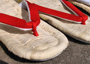 Tatami Sandals, Zori (Red, S)