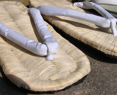 Tatami Sandals, Zori (White, M-XL)