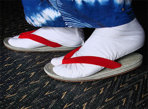 Tatami Sandals, Zori - Oval (Red, S)