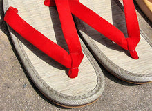 Tatami Sandals, Zori - Oval (Red, S)