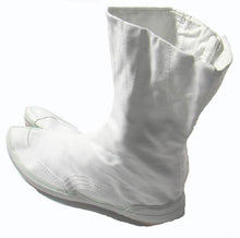 Tall White Tabi Boots